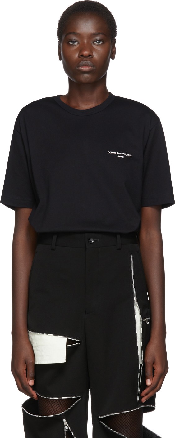 Comme Des Garçons Homme Plus Black 'Homme' Logo T-Shirt