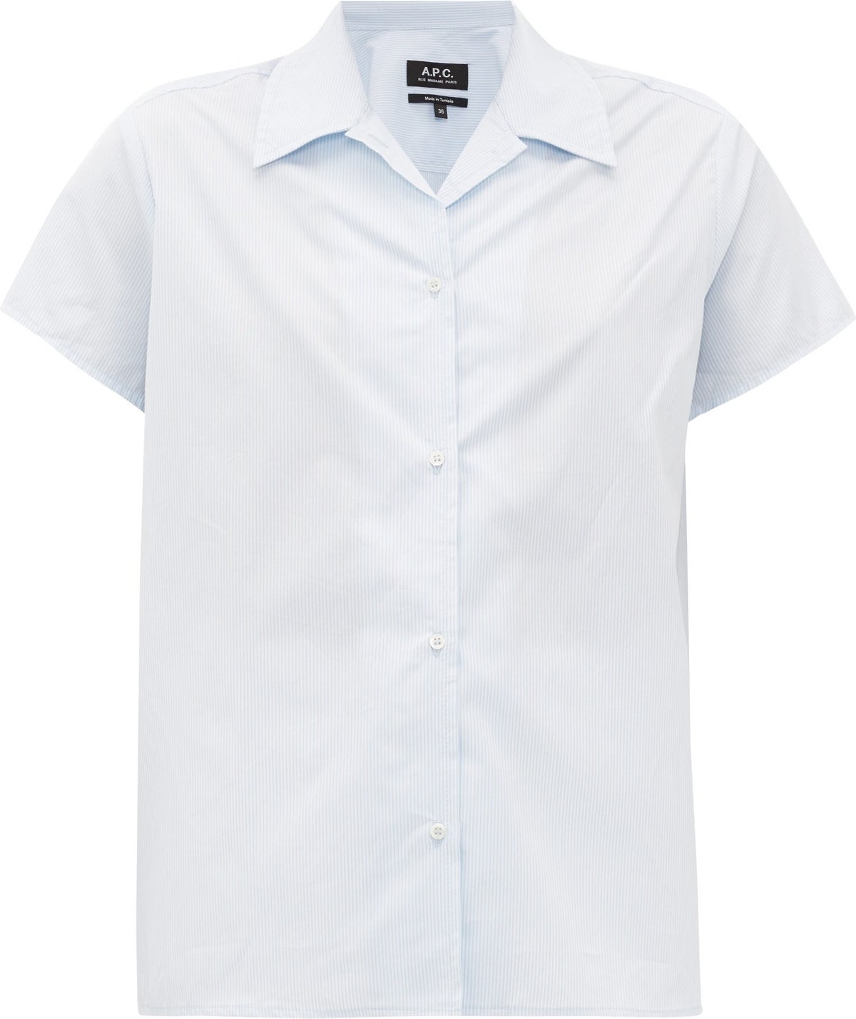 A.P.C. Marina short-sleeved striped cotton shirt