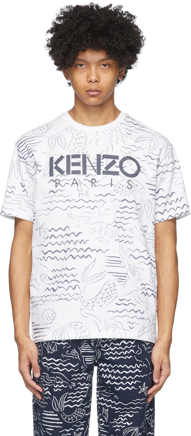 KENZO White Mermaids T-Shirt