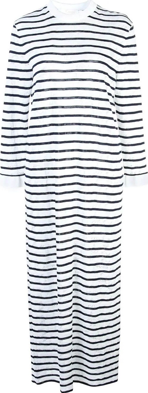 Chloe striped jersey midi dress