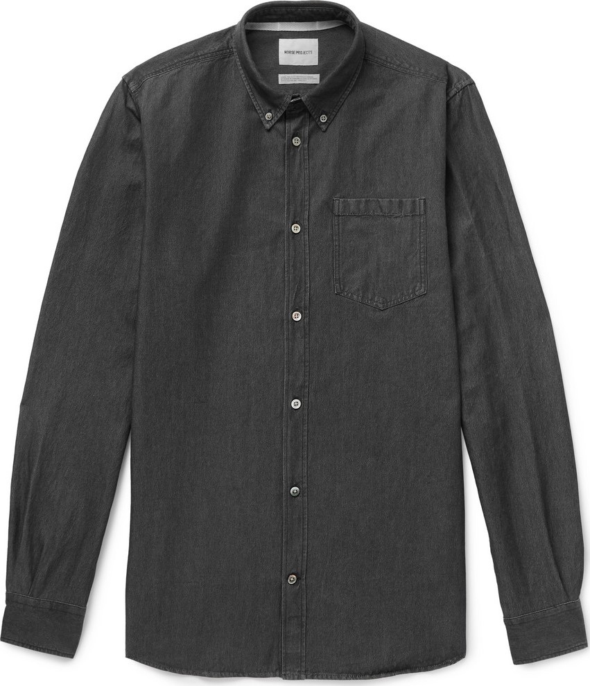 Norse Projects Anton Button-Down Collar Denim Shirt