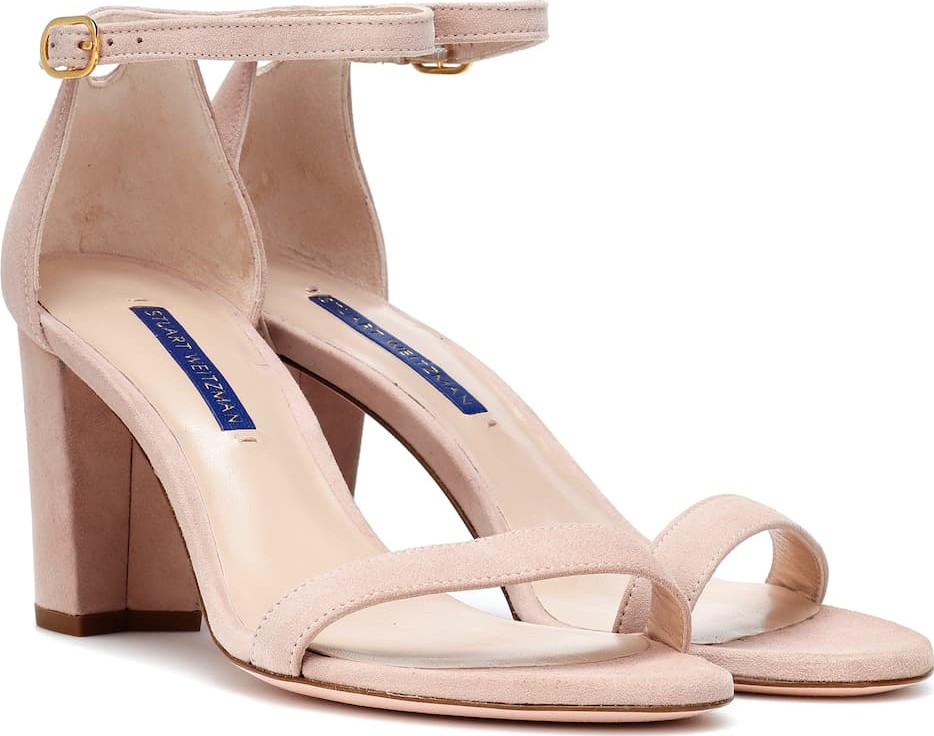 Stuart Weitzman Nearlynude suede sandals
