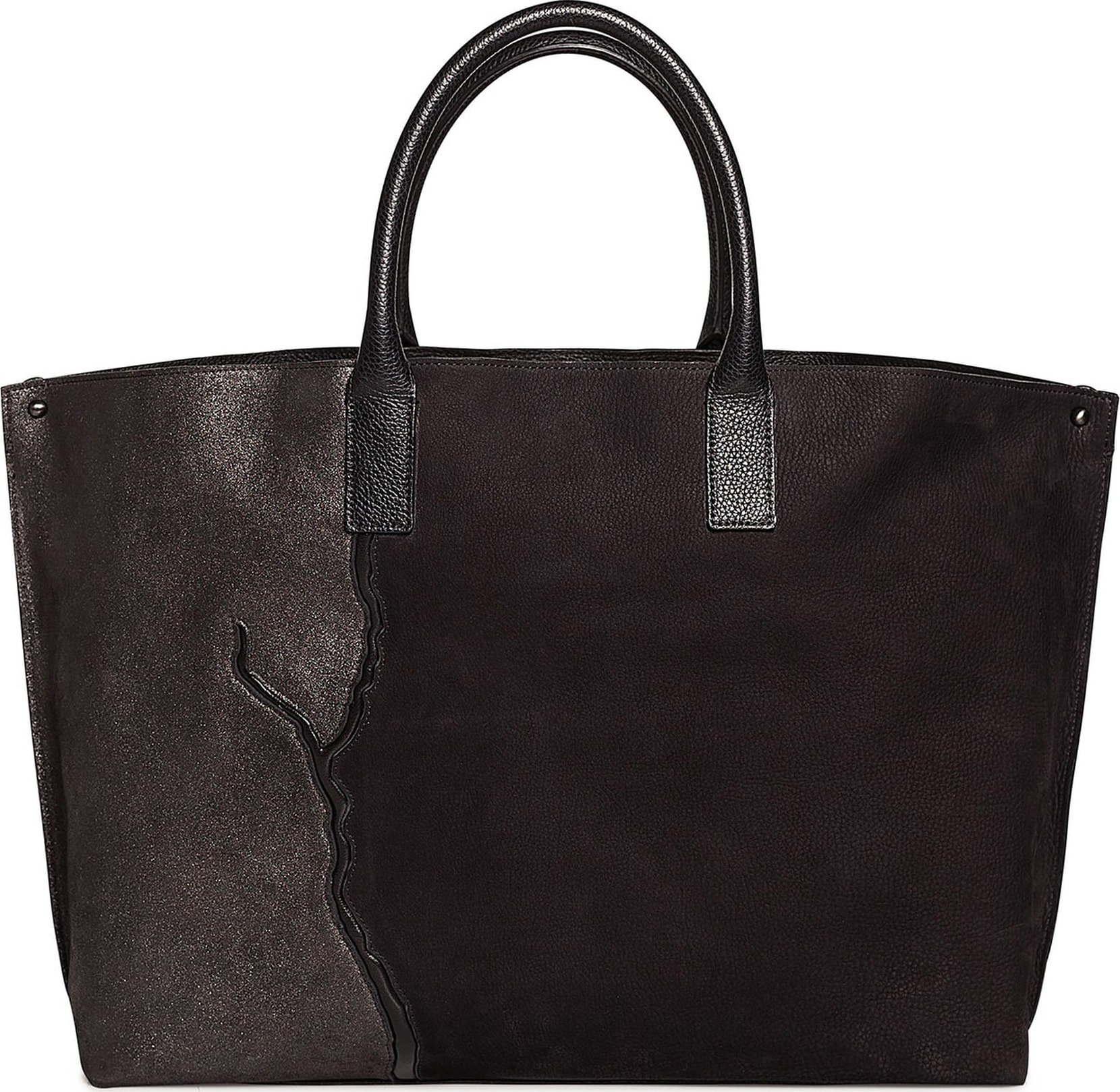 Akris AI Medium Top Handle Pebbled Leather Tote Bag
