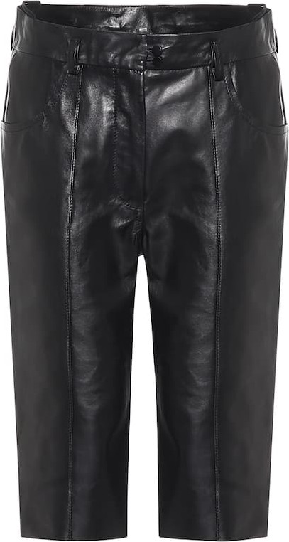 Petar Petrov Howie leather Bermuda shorts
