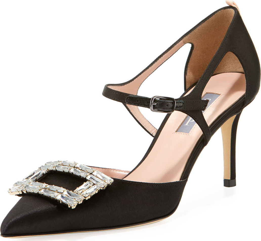 SJP by Sarah Jessica Parker Phoebette Satin Buckle Pump