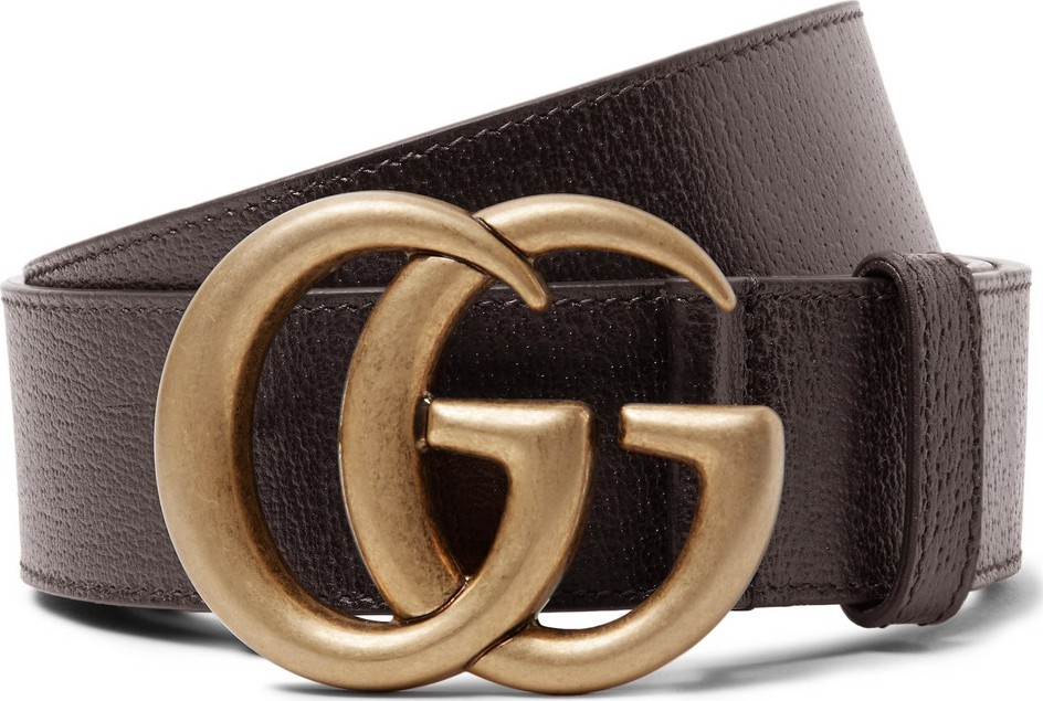 Gucci 4cm Dark-Brown Full-Grain Leather Belt