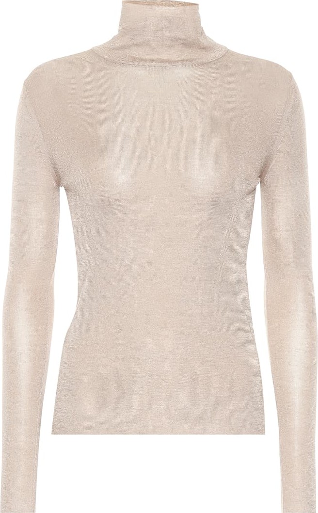 Agnona Silk turtleneck top