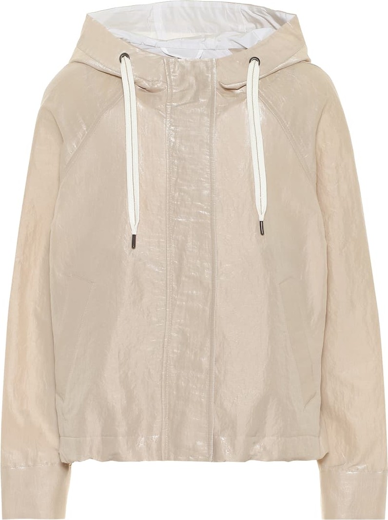 Brunello Cucinelli Coated cotton-blend jacket