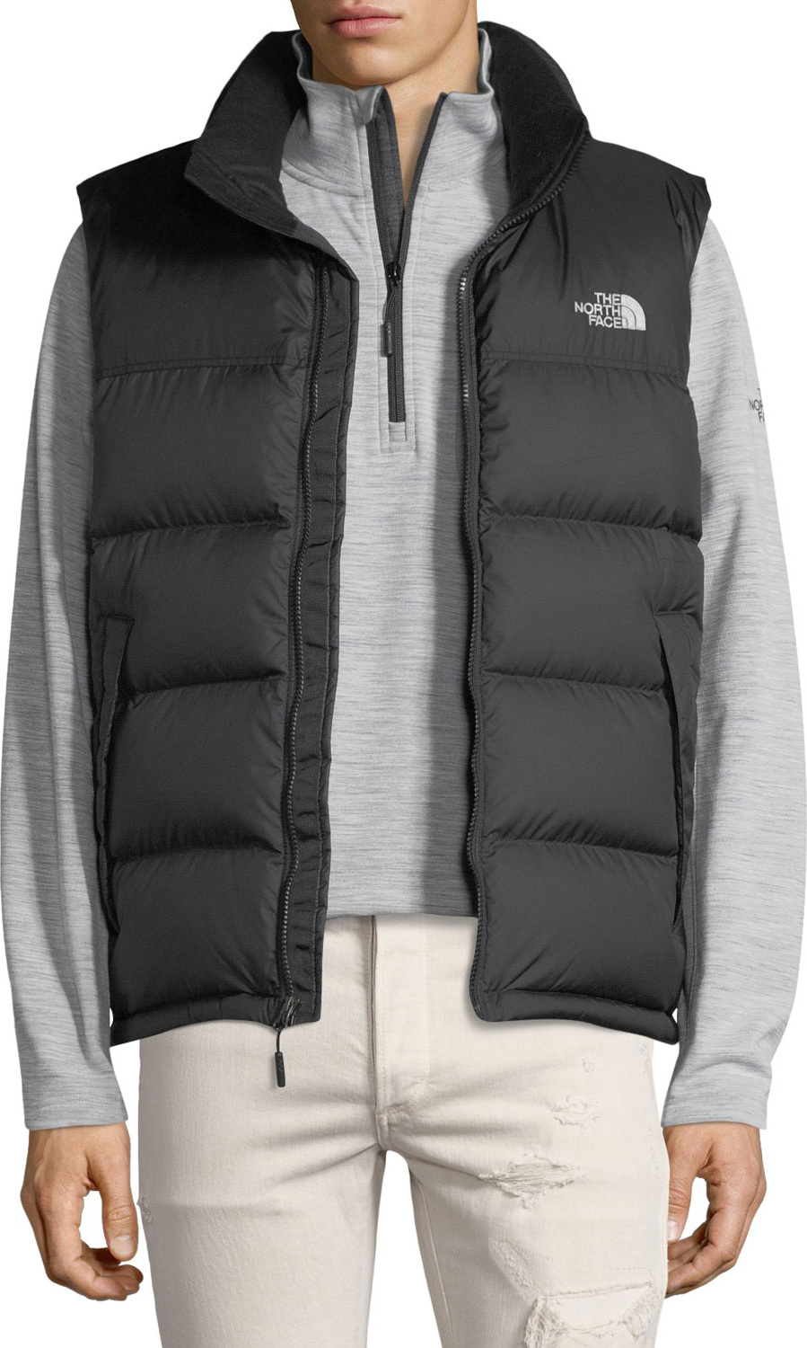 The North Face Nupste Quilted Down Vest, TNF Black