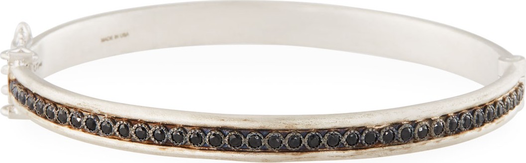 Armenta New World Single-Row Black Spinel Bracelet