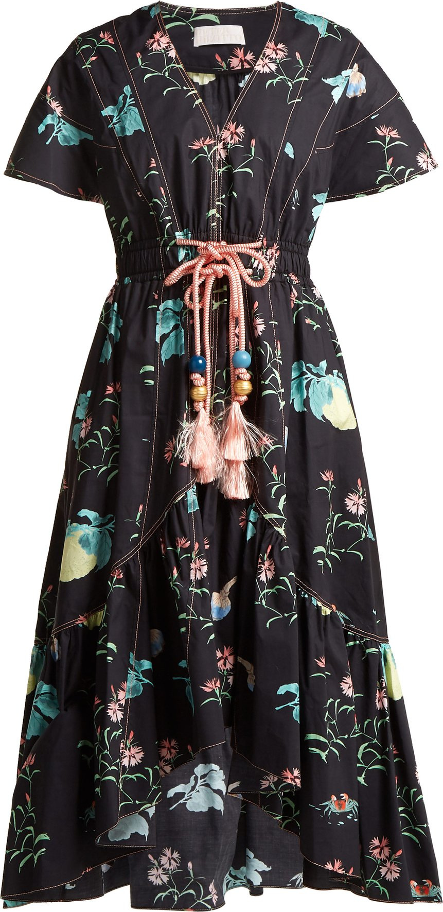 Peter Pilotto V-neck floral-print cotton dress
