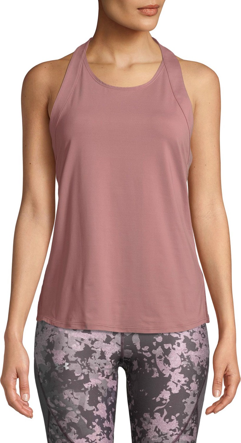 Under Armour Misty Embroidered Scoop-Neck Activewear Tank