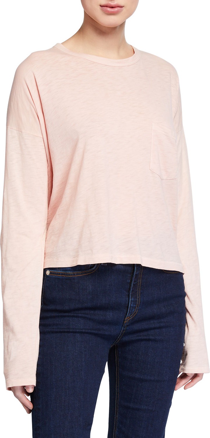Rag & Bone The Cropped Long-Sleeve Tee