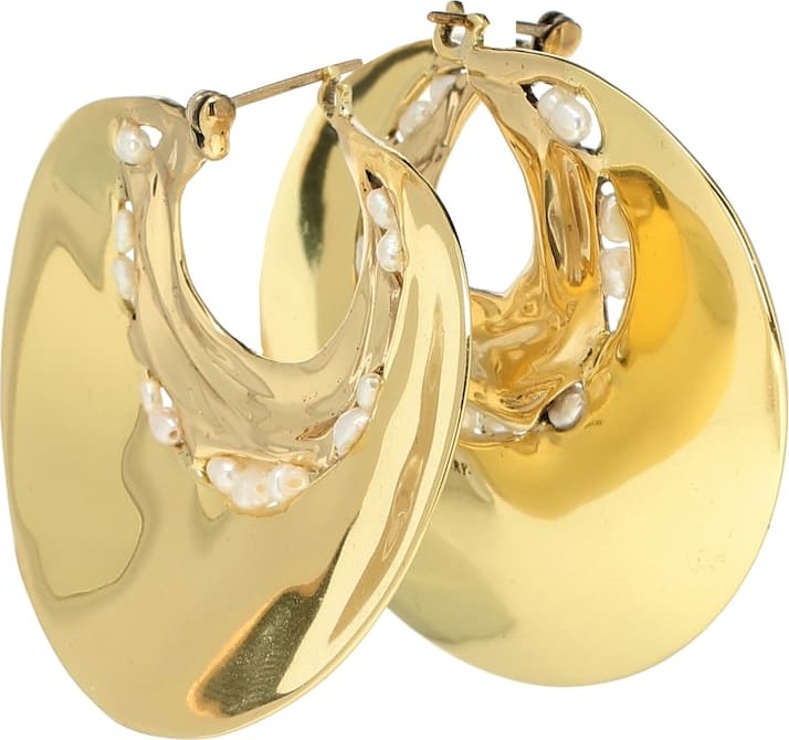 Ellery Cluny Ripple hoop earrings
