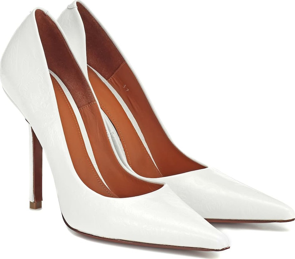 Vetements Embossed leather pumps