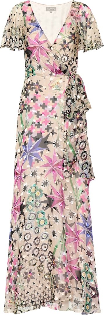 Temperley London Claudette chiffon wrap dress