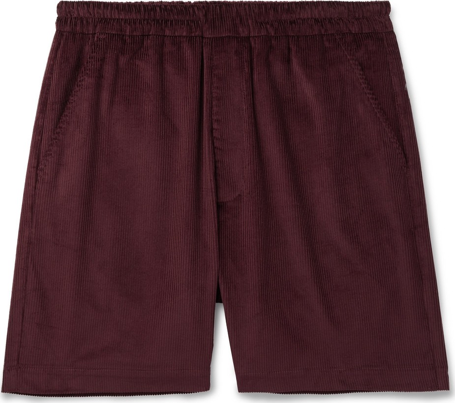 Très Bien Wide-Leg Cotton-Corduroy Shorts
