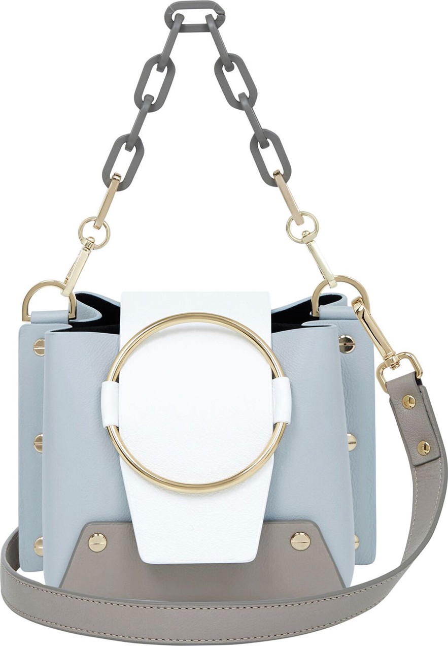 Yuzefi Delila Mini Colorblock Bucket Bag