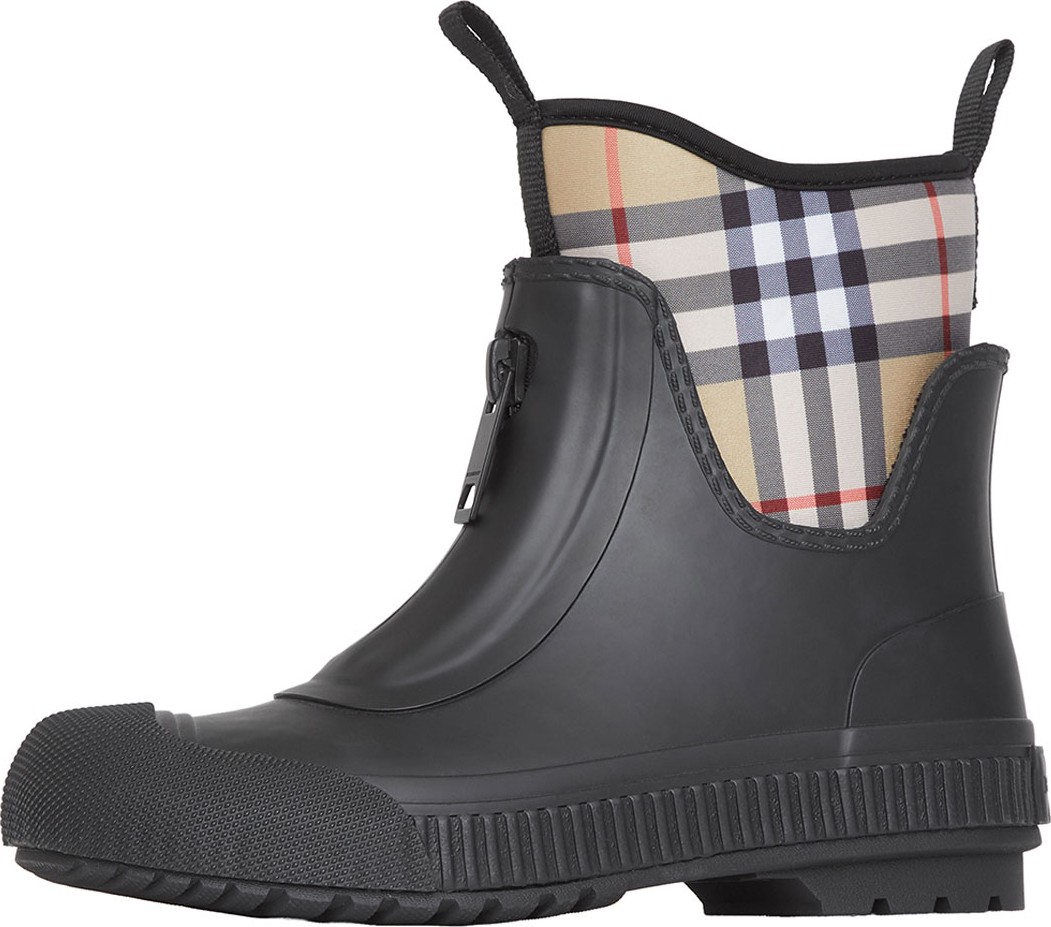 Burberry London England Flinton Check Rain Booties