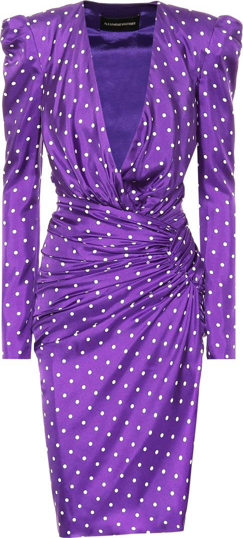 Alexandre Vauthier Polka-dot silk dress