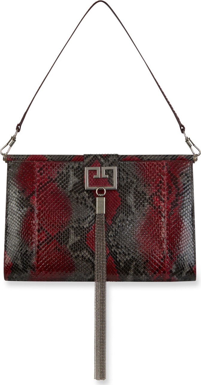 Givenchy Gem Large Python Shoulder Bag