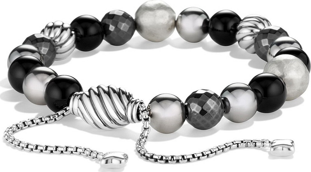 David Yurman DY Elements Bracelet with Black Onyx and Hematine