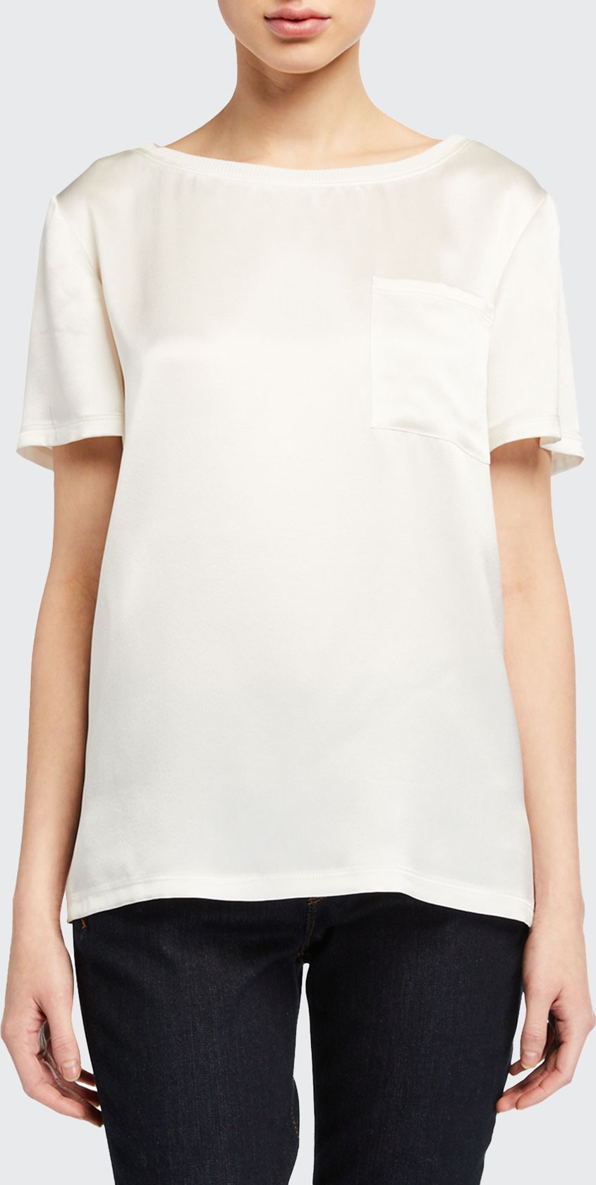 Elie Tahari Keva Silk T-Shirt