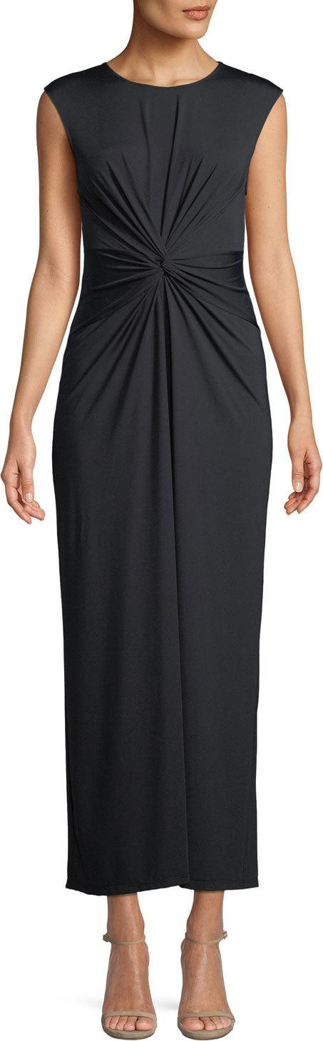 Theory Knot-Front Sleeveless Maxi Dress