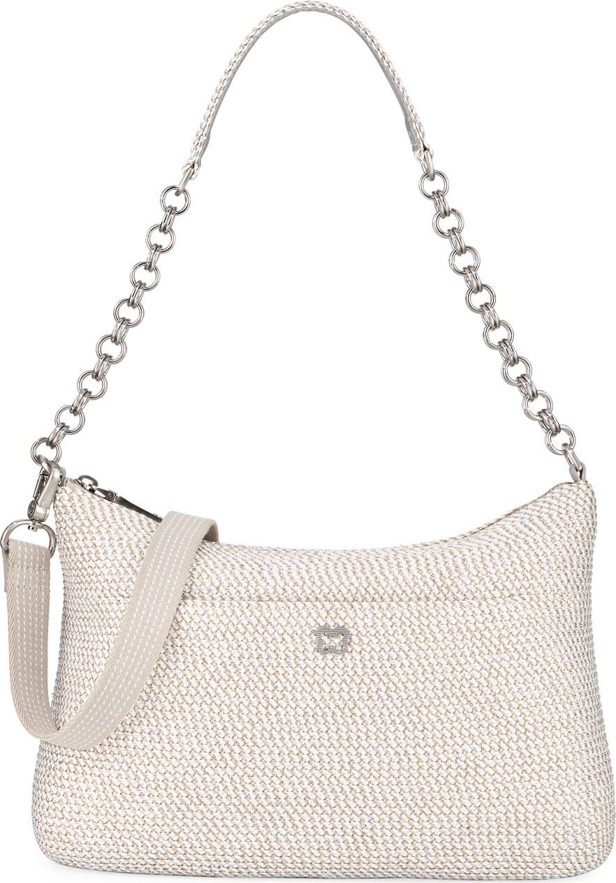 Eric Javits Powchky Zip-Top Shoulder Bag