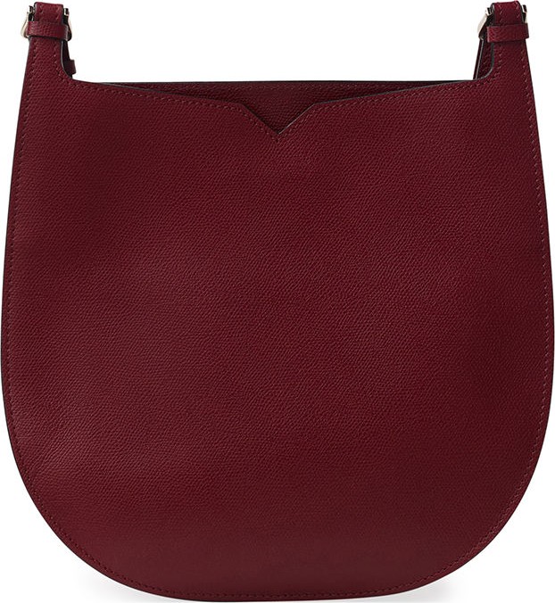 Valextra Textured Small Hobo Bag