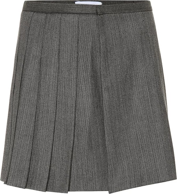 Matthew Adams Dolan Wool-blend miniskirt