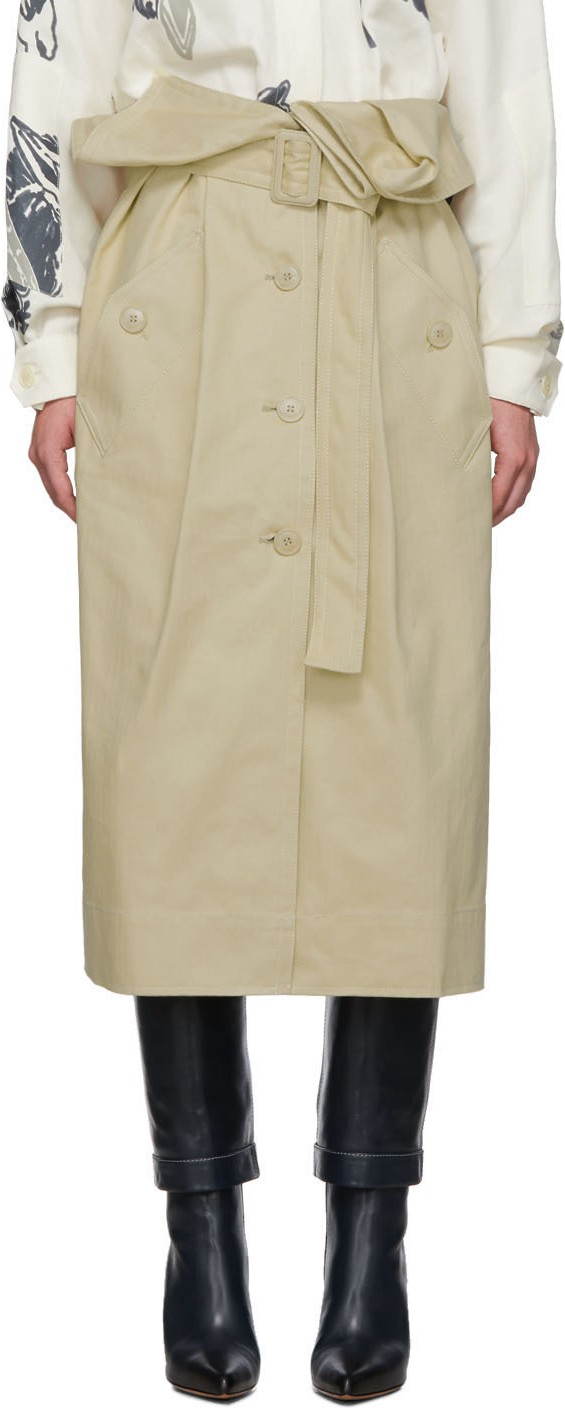 Jacquemus Beige 'La Jupe Manteau' Skirt