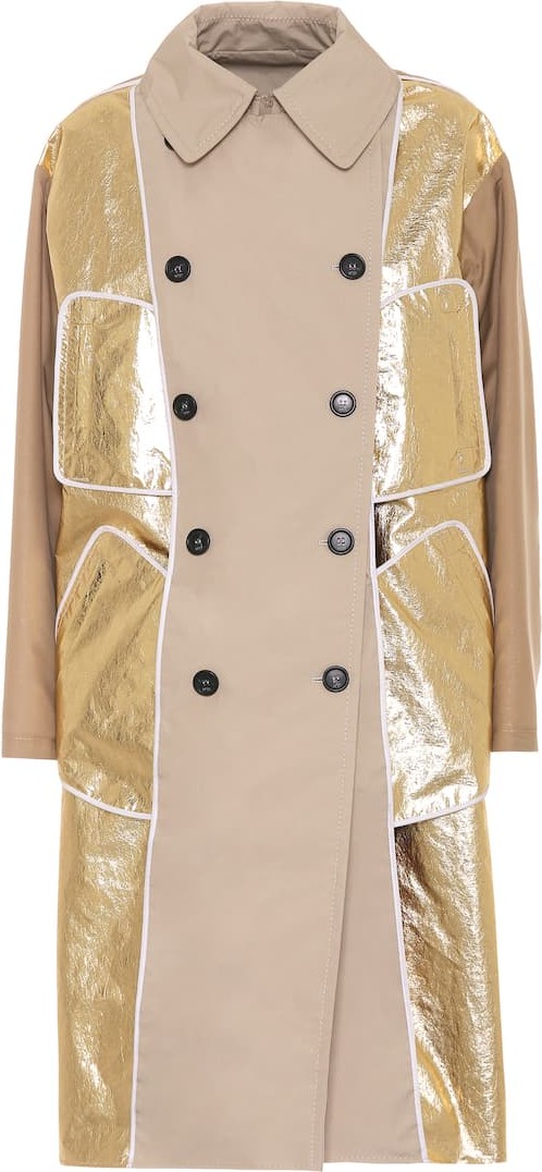 N°21 Reversible cotton-blend trench coat