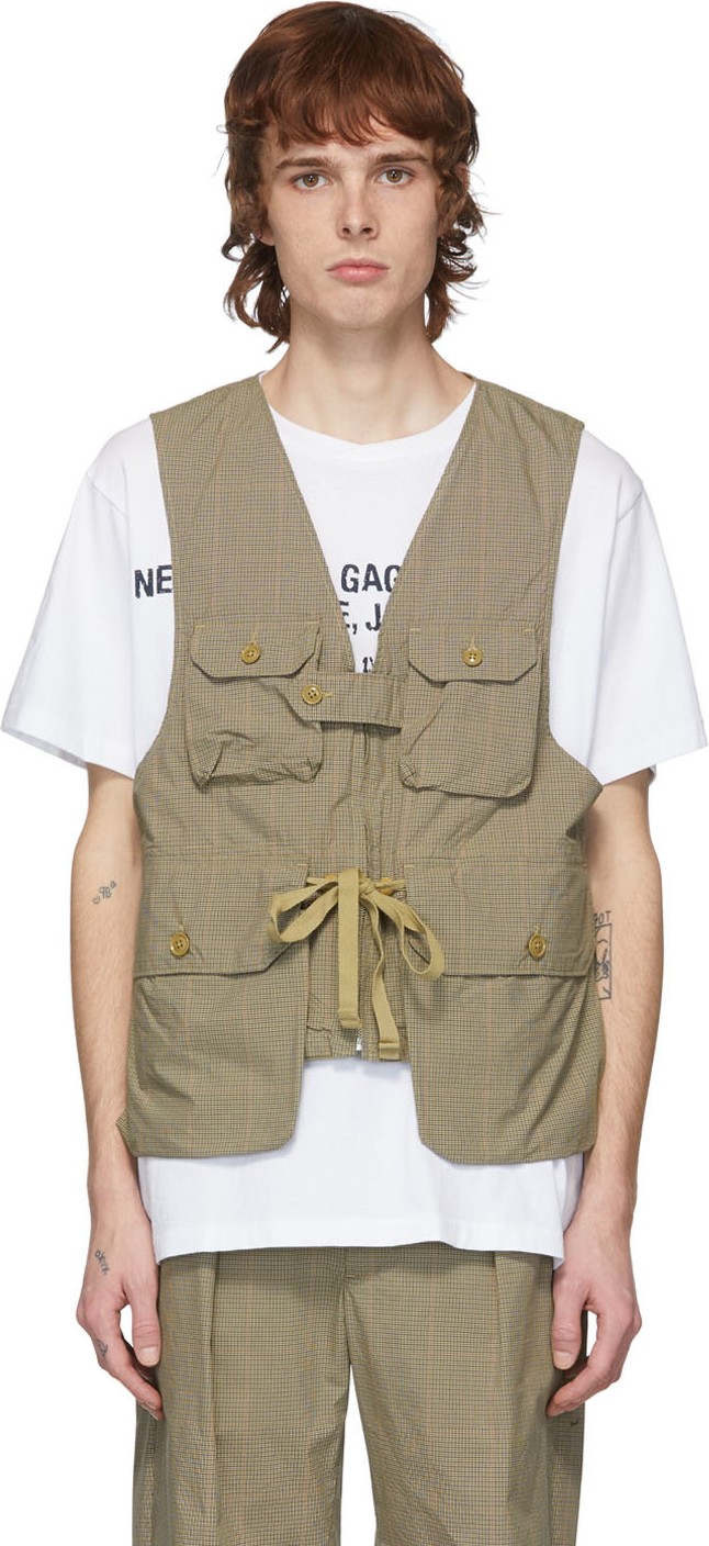Engineered Garments Khaki Nyco Game Vest