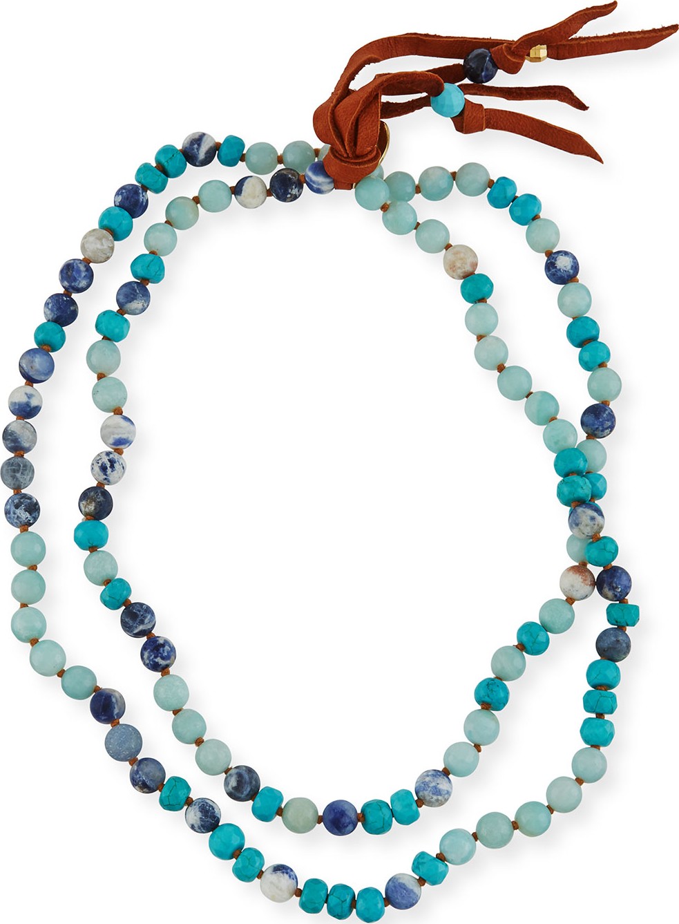 Chan Luu Beaded Tassel Necklace, 38"