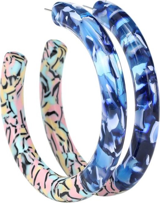 Lele Sadoughi Oversized Broadway Hoop earrings