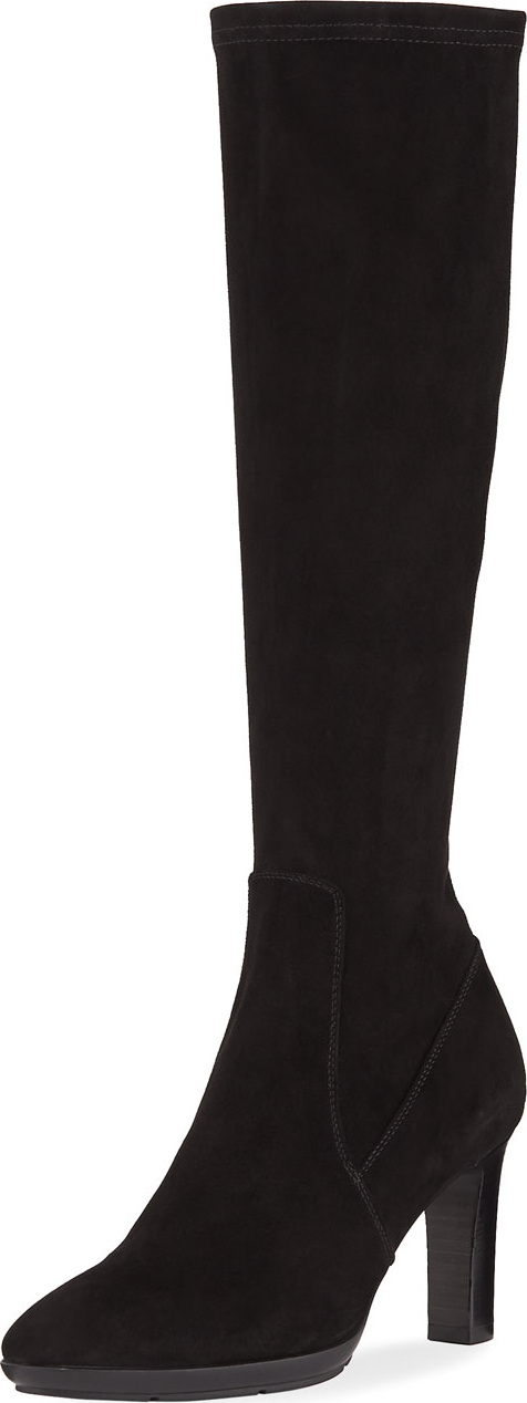 Aquatalia Rhumba II Stretch Suede Knee Boots