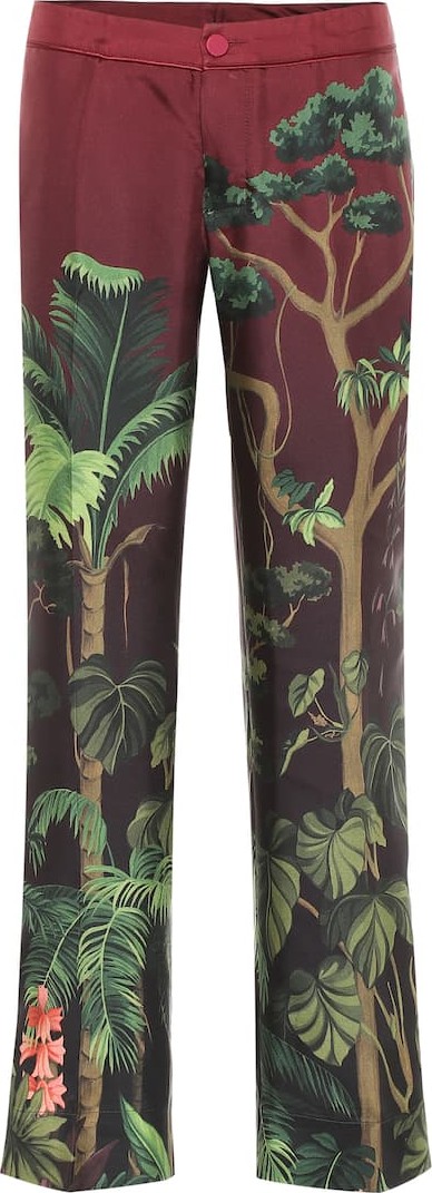 F.R.S For Restless Sleepers Hypnos printed silk wide-leg pants