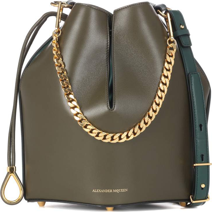 Alexander McQueen Leather bucket bag