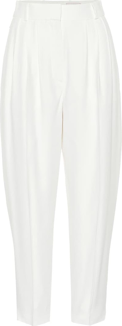 Alexander McQueen High-rise carrot crêpe pants