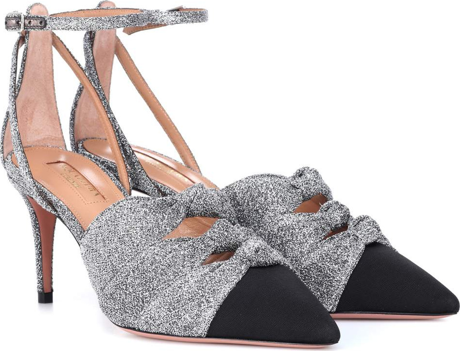 Aquazzura Mondaine 75 lurex pumps