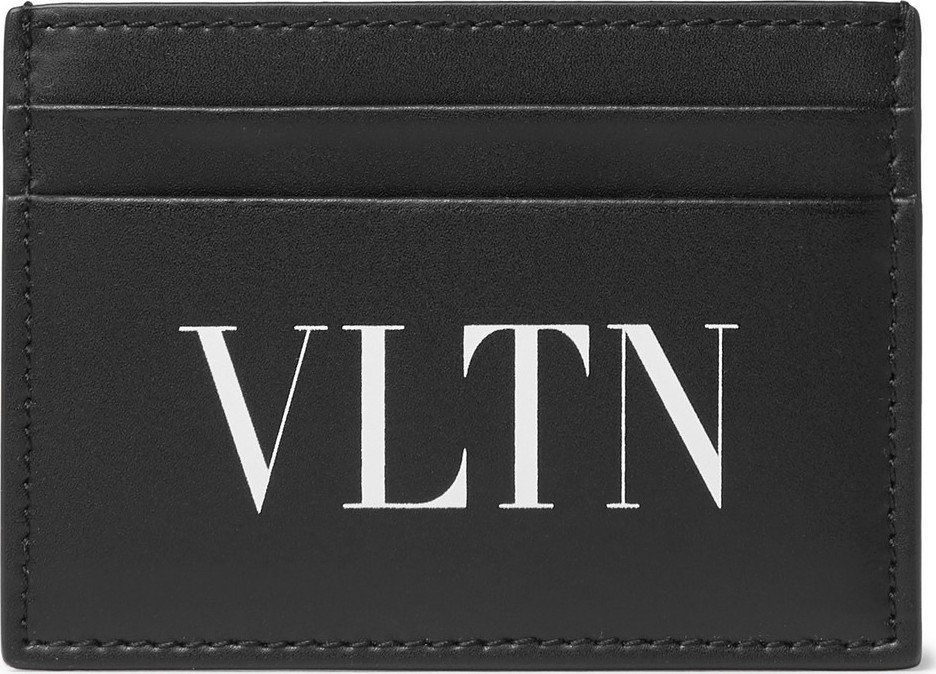 Valentino Valentino Garavani Logo-Print Leather Cardholder