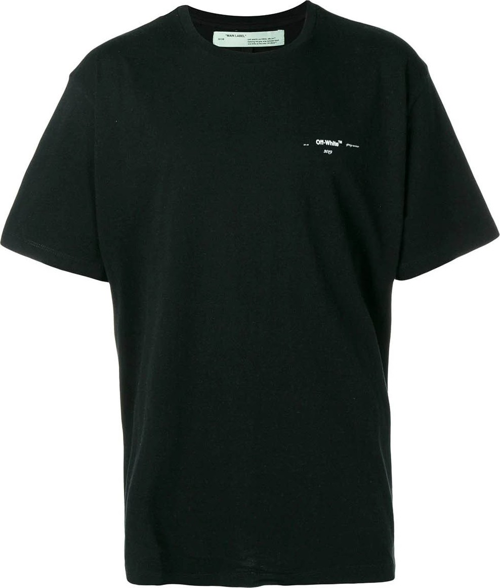 Off White coloured arrow-print T-shirt