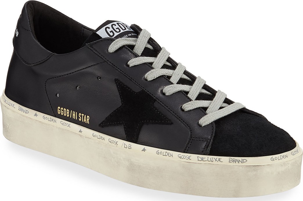 Golden Goose Deluxe Brand Hi Star Tonal Lace-Up Sneakers