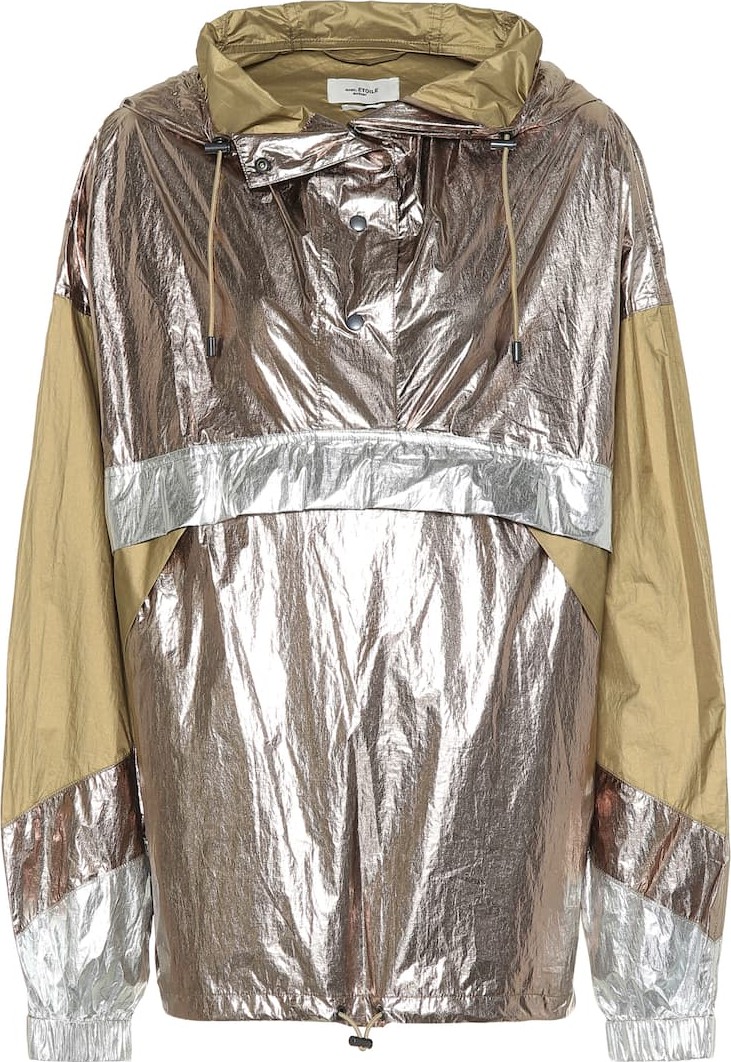 Isabel Marant Etoile Kizzy metallic rain jacket