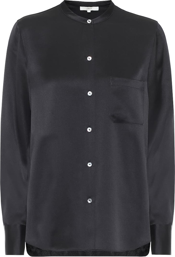 Vince Silk-satin shirt