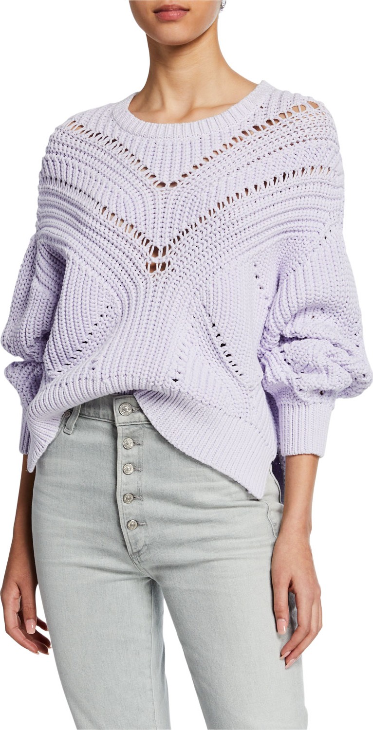 IRO Loaded Knit Crewneck Pullover Sweater