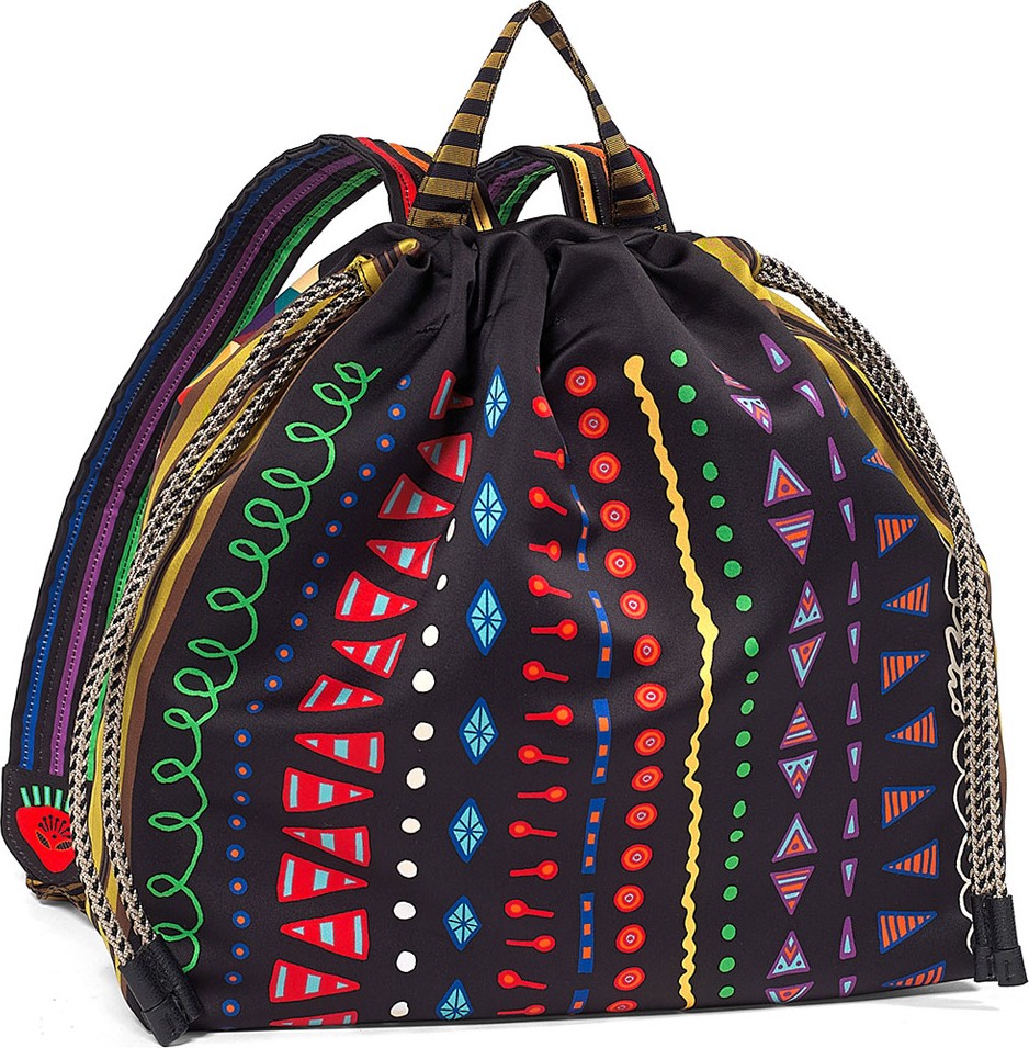 Etro Geometric-Printed Nylon Backpack