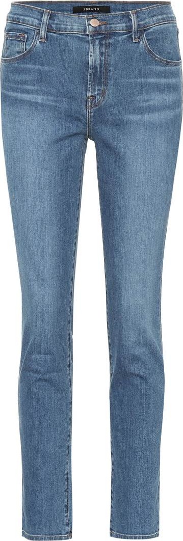 J BRAND Ruby cropped high-rise jeans