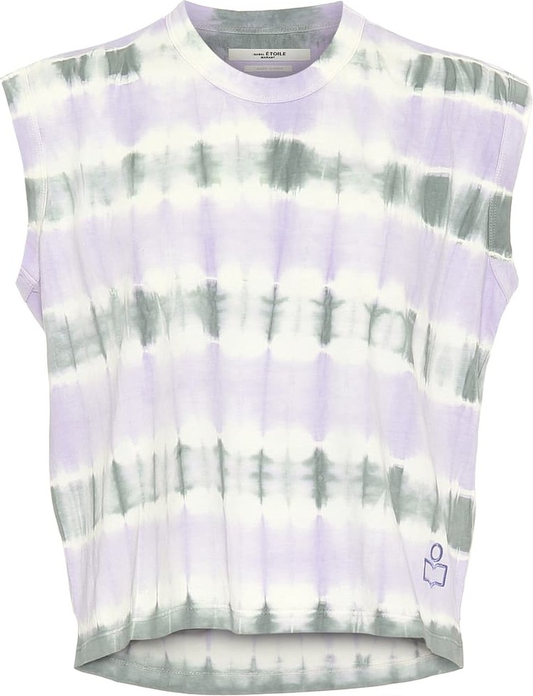 Isabel Marant Etoile Dena tie-dye cotton crop top